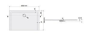 Cadita de dus Sanplast B-M Space (645-290-0580-01)