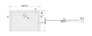 Cadita de dus Sanplast B-M Space (645-290-0350-01)