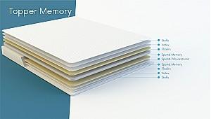 Topper saltea Salt Confort Memory 140x200