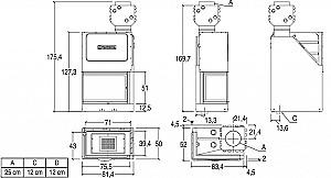 Focar semineu Piazzetta MA 285 D/S SL PLUS