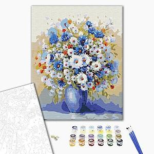 Tablou pe numere BrushMe Buchet cu flori de câmp 40×50 (în cutie)
