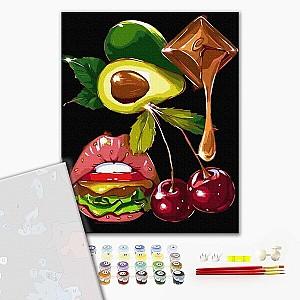 Tablou pe numere BrushMe Aspect gourmet 40×50 сm (fără cutie)