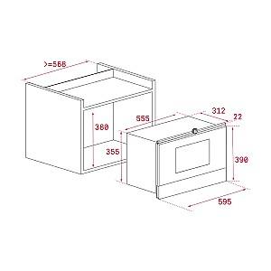 Cuptor cu microunde incorporabil Teka ML 8220 BIS L SM