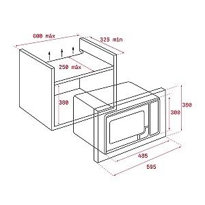 Cuptor cu microunde incorporabil Teka ML 820 BIS Black