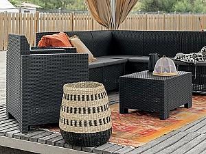 Set mobila de gradina BICA Nebraska Corner Graphite