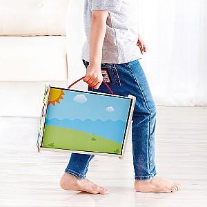Jucarie interactiva Hape Valiza cu magneți