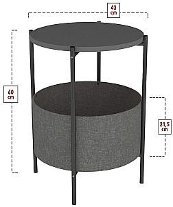 Masuta de cafea, reviste Fabulous With Bag Anthracite
