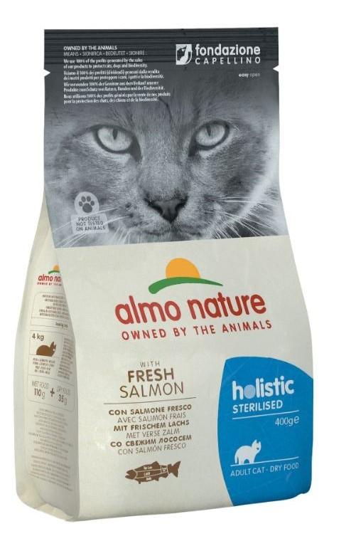 Hrana uscata pentru pisici Almo Nature HOLISTIC Sterilized Salmon 400g