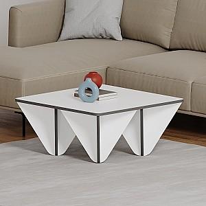 Masuta de cafea, reviste DECO Diamond White/Anthracite