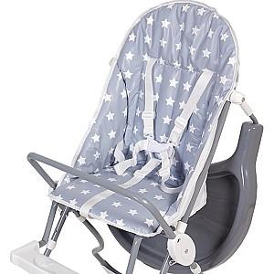 Scaun de masa simplu Polini Kids 152 Stele White/Gray