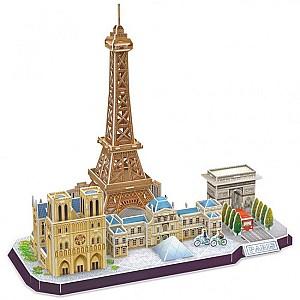 Puzzle CubicFun Atracții turistice în Paris