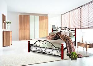 Pat Metall-Design Djakonda 160x190 Negru/Mar