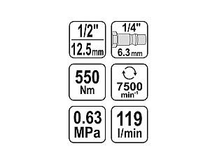Masina de insurubat pneumatic Yato YT09511