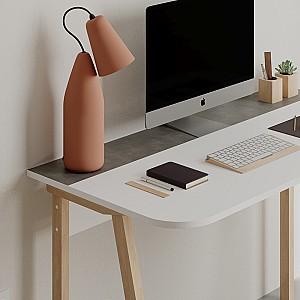 Masa de birou DECO Luton White/Retro Grey