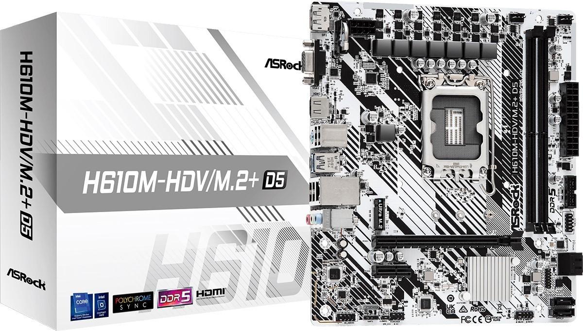 Placa de baza ASRock H610M-HDV/M.2+ D5