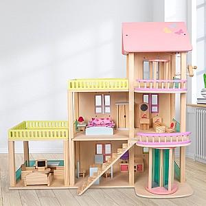 Casuta pentru papusi 4Play Elevator Princess Room