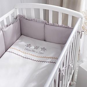 Lenjerie de pat Perina Toys Sateen Collection (TSK6-01.1) Gray