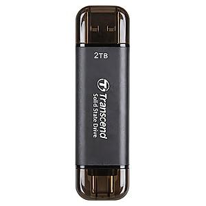Stick memorie usb Transcend ESD310C 2TB Grey (TS2TESD310C)