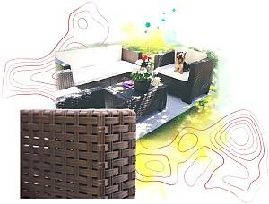 Set mobila de gradina BICA Colorado 2 (Brown)