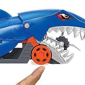 Jucarie interactiva Hot Wheels Camion-Transportator Rechinul