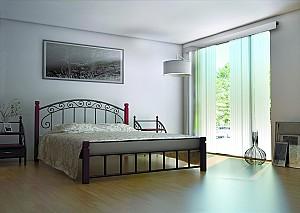 Pat Metall-Design Afina 140x190 Negru/Mar