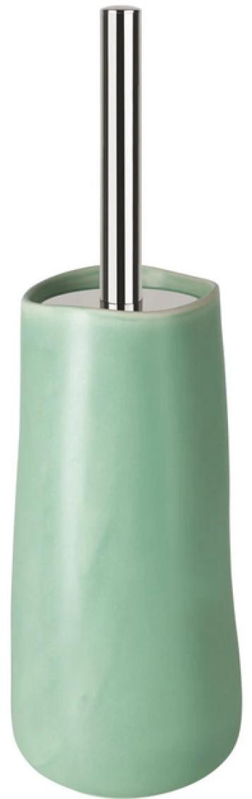 Perie de WC Spirella Sina Green Ceramic