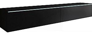 Tumba pentru televizor Bratex Lowboard D 180 Negru/Grafit (Gri)