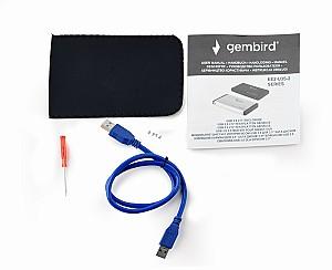 Hard disk extern Gembird External case for 2.5 SATA HDD Silver (EE2-U3S-2-S)