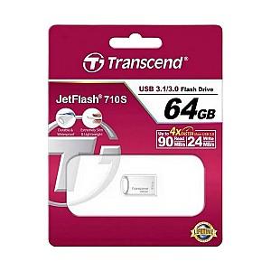 Stick memorie usb Transcend 64GB JetFlash 710 Silver