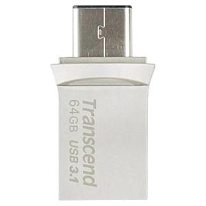 Stick memorie usb Transcend 64GB JetFlash 890 Silver