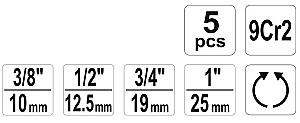 Set de extractoare Yato YT-29001