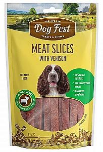 Snackuri pentru caini Dog Fest Slices with venison 90g