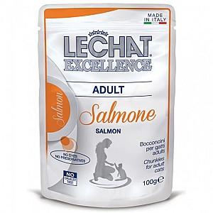 Hrana umeda pentru pisici Monge LECHAT EXCELLENCE POUCH FLOW PACK ADULT Beef/Salmon 400gr