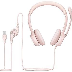 Casti Logitech H390 Rose