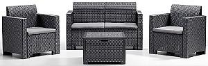 Set mobila de gradina BICA Nebraska 2 Graphite