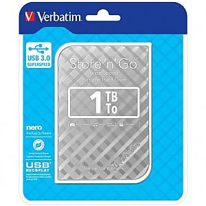 Hard disk extern Verbatim Store 'n' Go 1TB Silver