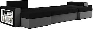 Canapea coltar Space Meble Boston Mikrofaza 15/Mikrofaza 27 Negru/Gri