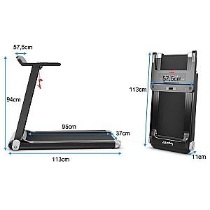 Banda de alergat Costway SP37681DE-SL Black/Silver