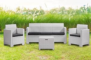 Set mobila de gradina BICA Nebraska 3 Alb