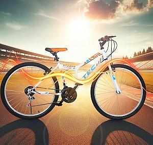 Bicicleta de munte Belderia Tec Strong R24 SKD White/Orange