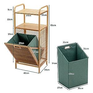 Cos de rufe Costway HW66588NA Natural/Gray Green