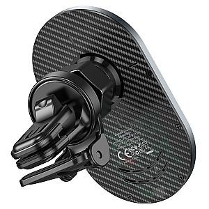 Suport auto pentru telefon HOCO CA91 Magic magnetic wireless fast charging