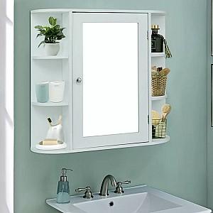 Dulap de baie Costway JV10446WH Alb