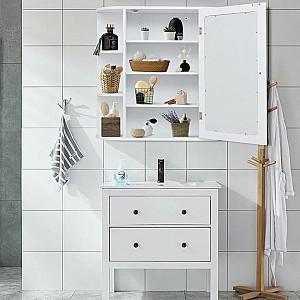 Dulap de baie Costway JV10446WH Alb