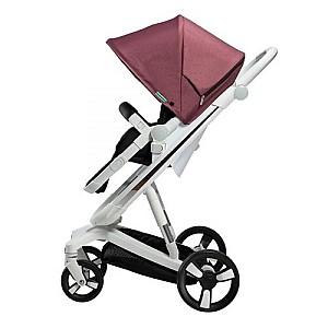 Carucior de plimbare Bebumi Space White ECO (Gabardine Pink)