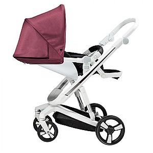 Carucior de plimbare Bebumi Space White ECO (Gabardine Pink)
