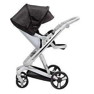 Carucior de plimbare Bebumi Space White ECO (Gabardine Black)
