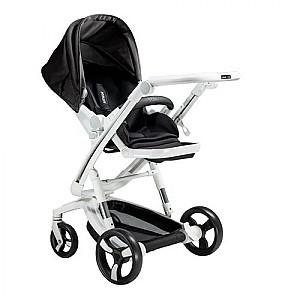 Carucior de plimbare Bebumi Space White ECO (Gabardine Black)