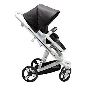 Carucior 2 in 1 Bebumi Space White ECO Gabardine Black