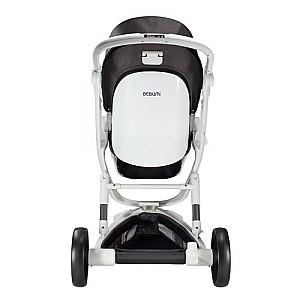 Carucior 2 in 1 Bebumi Space White ECO Gabardine Black